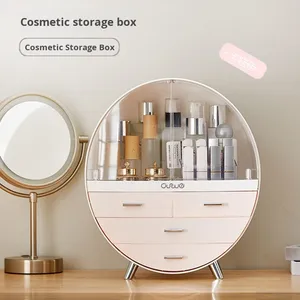 Nhựa mỹ phẩm hiện đại hộp lưu trữ 3-6l công suất lớn son môi Mặt nạ bàn trang điểm chăm sóc da sản phẩm trang điểm lưu trữ - Product Image 1