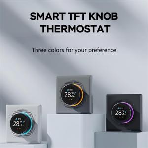 Systèmes de chauffage au sol au design moderne pour maison intelligente Bouton TFT Wi-Fi 3A 220V Thermostat avec Alexa Google Assistant Commande vocale - Product Image 3