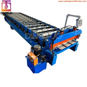Máquina Formadora de Láminas para Techos con Paneles Trapezoidales PBR y Paneles <span class=keywords><strong>R</strong></span>, con Precortador y Ventilador de Enfriamiento, Aplicable al Mercado Estadounidense - Product Image 4