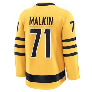 Maillot de hockey des Penguins de Pittsburgh # 66 Lemieux # 87 Crosby # Collection de 10 uniformes cousus pour hommes Francis - Product Image 4