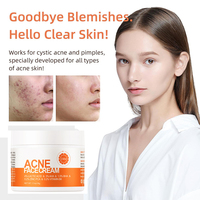 Ventes Flash Crème Visage Bio 30g Contre l'Acné, Rougeurs et Gonflements, Réparatrice