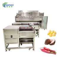 Rouleau brosse industriel laveuse de légumes racines éplucheuse de pommes de terre taro carotte radis gingembre nettoyage machine à laver et à éplucher