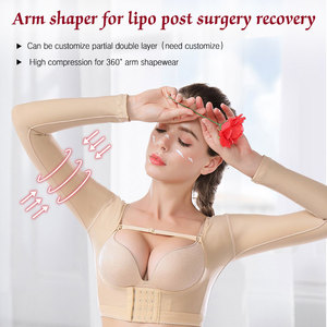 Top qualité 45% Spandex grande taille post-chirurgie vêtement poitrine rassembler vers la poitrine bras Shapewea Corset haut pour les femmes - Product Image 3