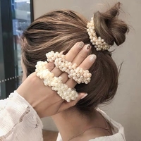 YAOYUFashion Accessoire populaire décoré de perles, bandeau rond en cristal tricoté à la main pour femmes et filles