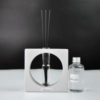 Logo privé luxe maison décorative aromathérapie huile essentielle parfum Chic plâtre géométrique bouteille roseau diffuseur