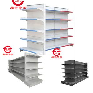 Heavy duty kim loại Gondola kệ cho siêu thị tường Side quảng cáo hiển thị Rack cho bánh mì - Product Image 6