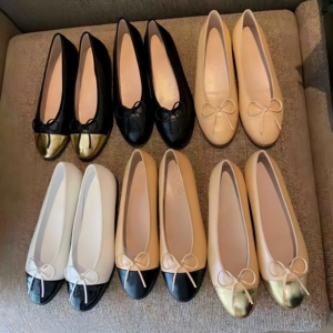 Chaussures plates de ballet décontractées en cuir véritable pour femme, modèle 2026, avec nœud et motif écossais, à enfiler, souples et confortables, pour toutes les saisons (hiver, automne, été) - Product Image 4