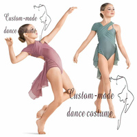 Robe de danse de costume de performance de fille latine pour enfants nouvelle tenue de danse pour filles en Spandex et maille