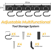 Heavy Duty Mur Garage Outil Équipement Sheves Organisateur Jardin Outil De Stockage Organisateur pour Garages
