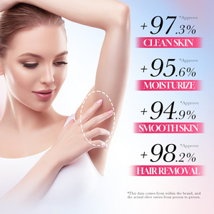 Crème dépilatoire SADOER Sakura, <span class=keywords><strong>douce</strong></span>, lisse, nettoyante et embellissante pour la <span class=keywords><strong>peau</strong></span>, facile et rapide à utiliser. - Product Image 3