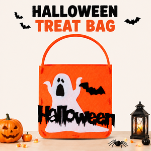 Bolsa de Regalo para Decoraciones de Halloween, Accesorios para Fiestas Infantiles, Adornos para Cabina de Fotos, Fantasma Boo, Caramelo Naranja, Semi-Artesanal - Product Image 1
