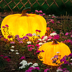 Lampe LED décorative de jardin en forme de citrouille, étanche, pour l'extérieur - Product Image 1