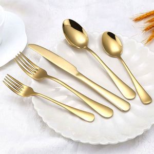 Wholesale Cheap Luxury Design Hotel Restaurant Supplies 1010 Cutlery Set Stainless Steel 410 Silver Dishwasher Safe Sustainable - Product Image 1