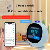 Robot de bureau intelligent IA, 50 groupes d'alarmes personnalisables, machine d'apprentissage précoce pour enfants avec fonction de racontage d'histoires, pour la maison, la chambre et l'étude