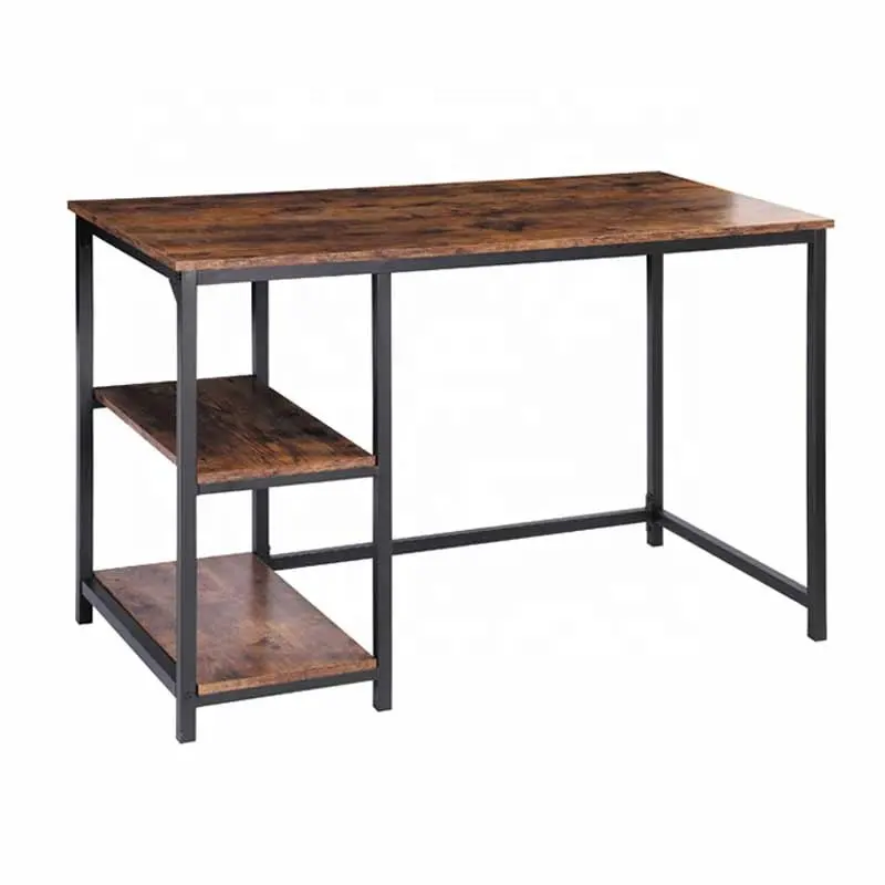 Home Office Large Work Study Computer Desk Table with Storage Shelf