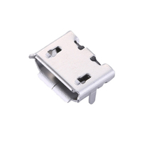 Connecteur micro USB 5 broches corne de type B bord bouclé connecteur femelle avant et arrière Smd pour la charge de téléphone portable