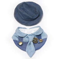 Écharpe classique à la mode pour animaux de compagnie Bandana Ins ensemble de bavoir de style de luxe pour chiens chat