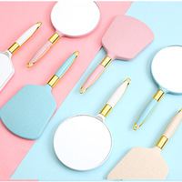 Miroir de courtoisie avec LOGO personnalisé Miroir de maquillage cosmétique à main simple face personnalisé