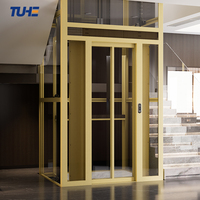 Ascenseur résidentiel professionnel pour petites maisons de 2 à 5 étages, solution d'ascenseur panoramique intérieur/extérieur personnalisée, usine