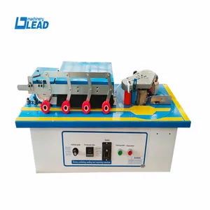 Mini curve and straight line auto edge bander machine with fine trimming corner rounding china end cutter