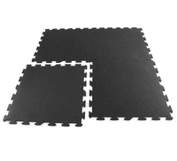 Dalles de sol en caoutchouc composite non toxiques pour fitness en intérieur, emboîtables, type puzzle, tapis de sol en caoutchouc pour exercices, pour salle de sport et club