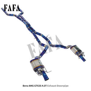 Para Mercedes Benz AMG <span class=keywords><strong>GT63S</strong></span> 4,0 T sistema de escape de titanio sección media y trasera válvula eléctrica silenciador de escape tubo de escape de coche - Product Image 3
