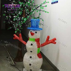 Commercial Grade Giant LED Snowman Motif <b>Light</b> for Theme Park Christmas Decoration - Product Image 2