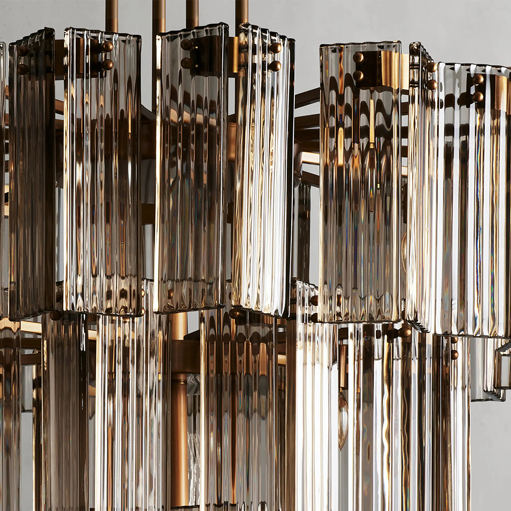 chandelier smoke crystal
