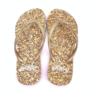 Chanclas de lujo con purpurina dorada para niñas, <span class=keywords><strong>sandalias</strong></span> de la mejor calidad - Product Image 3