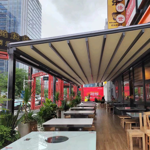 Pérgola Retráctil de Aluminio para Exteriores, Toldo para Balcón, Patio, Garaje, Jardín, Restaurante, <span class=keywords><strong>Terraza</strong></span>, Apertura y Cierre Eléctrico - Product Image 2