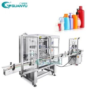 Linea di produzione automatica Guanyu riempitrice di olio liquido con riempitrice di acqua per riempitrice di profumo di latte per bevande trasportatore