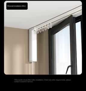 Rail de <span class=keywords><strong>rideau</strong></span> électrique silencieux en alliage d'aluminium sans soudure de 1,75 cm, rail intelligent pour la maison connectée - Product Image 6