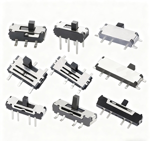 Mini interruptor deslizante 8 pines 1P3T SP3T ángulo recto SMT SMD PCB 1,50mm altura - Product Image 2
