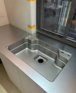 Comptoir en acier inoxydable résistant aux rayures pour restaurant de restauration rapide - Product Image 4