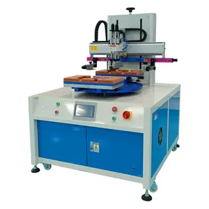 Máquina de serigrafía semiautomática de cama plana para el recubrimiento de placas acrílicas, láminas de PVC PET, serigrafías de papel