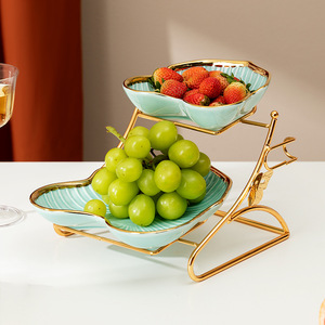 Afternoon Tea Gebruikt Snacks Plaat Dessert Stand Nordic Luxe 2 Tier 3 Tier Cupcake Stand Keramische Taart Staan Voor Verkoop - Product Image 3