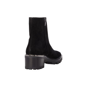 חדש אופנה מגפי נשים של ראש עגול עבה סוליות מקרית קרסול מגפי קטן רטרו תפרים עבה העקב צד רוכסן עירום מגפיים - Product Image 5