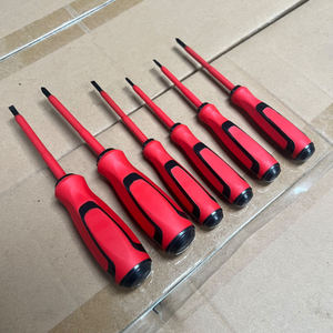 6P Insulated Electrician <b>Screwdriver</b> Set Cross Phillips Magnetic Plastic Handle Anti-Slip Texture Industrial Grade China Made - Product Image 3