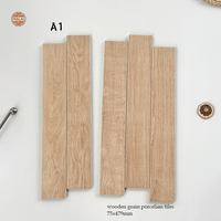 Carreaux de sol en porcelaine effet bois mat antidérapants 75x479 pour chambre et salon – Vente chaude