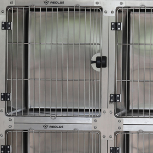 กรงสุนัข สุนัข สั่งทําพิเศษ วางซ้อนกันได้ เสียงต่ํา กรงสุนัขสแตนเลส มุมโค้งมน กรงสุนัขสําหรับสัตว์เลี้ยงทําความสะอาดง่าย - Product Image 2