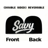 Bonnet Jacquard Tricoté Doublé Soie Noir Fabricant Y2K Chapeaux Satin Avec Doublure en Soie Intérieure