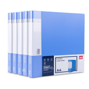 Deli 5342 A4 tập tin hộp nhựa tài liệu hộp thông tin dày PP nhựa công suất lớn thư mục chứng từ chất lượng cao - Product Image 2