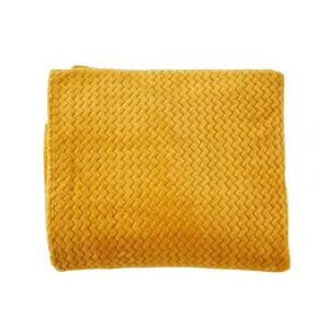 ब्रावो बेच मूंगा ऊन कंबल पॉलिएस्टर थोक लहर डिजाइन कंबल