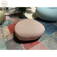 Fauteuil pouf rond en tissu gris moderne Fauteuil canapé intelligent