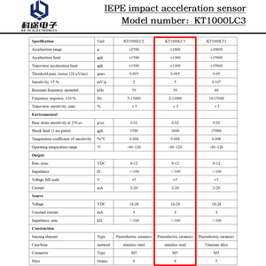 Accelerometro Piezoelettrico Monoassiale IEPE, Sensore di Movimento, Trasmettitore ICP, Trasduttore per Monitoraggio Vibrazioni e Misurazione Urti - Product Image 3