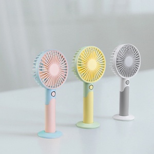 Nouveau ventilateur portable rechargeable de couleur contrastée, mini ventilateur à main pour usage domestique - Product Image 2