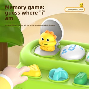 Boîte de jeu interactive <span class=keywords><strong>dinosaure</strong></span> pour enfants, en plastique, pour l'éveil et l'éducation précoce, jouet pop-up, boîte de jeu à interrupteurs <span class=keywords><strong>dinosaure</strong></span> - Product Image 3