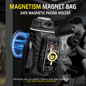 Bolsa de Gimnasio Magnética con Logotipo Personalizado, Grande, con Soporte para <span class=keywords><strong>Teléfono</strong></span>, Impermeable, de Nailon, para Deportes, Fitness y Actividades al Aire Libre - Product Image 1