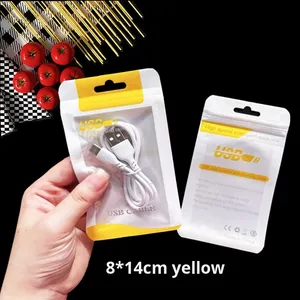 Self-Adhesive <strong>OPP</strong> Poly Ziplock Plastic <strong>Bag</strong> for Earphone Accessories &amp; USB Cable Storage Zipper <strong>Bag</strong> Packaging Mylar Packaging <strong>Bag</strong> - Product Image 6
