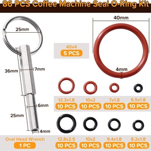 Kit d'outils de réparation pour machine à café Jura, avec joints toriques en silicone et extracteur en acier inoxydable pour machines Jura - Product Image 5